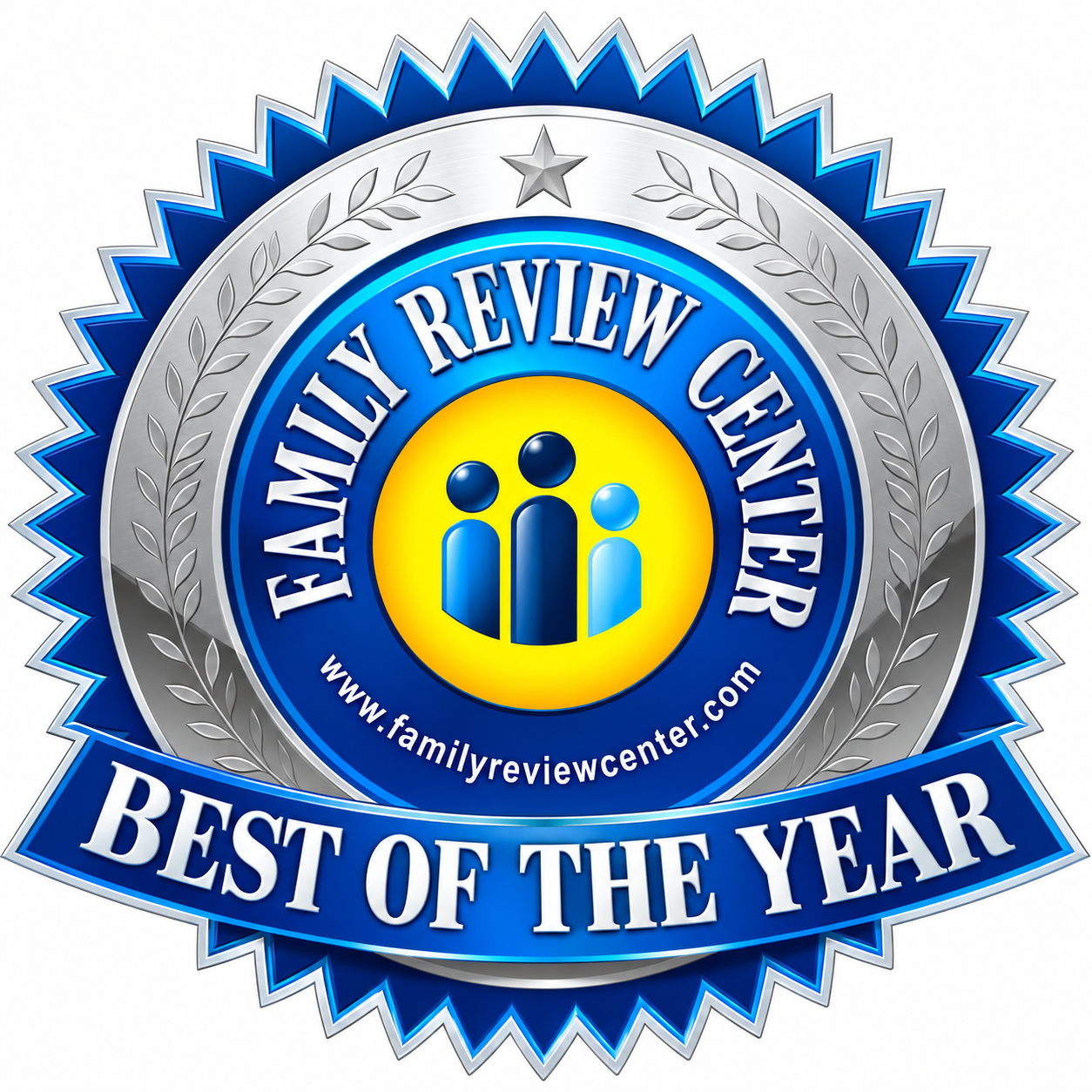 Family Review Center Best of the Year badge from familyreviewcenter.com