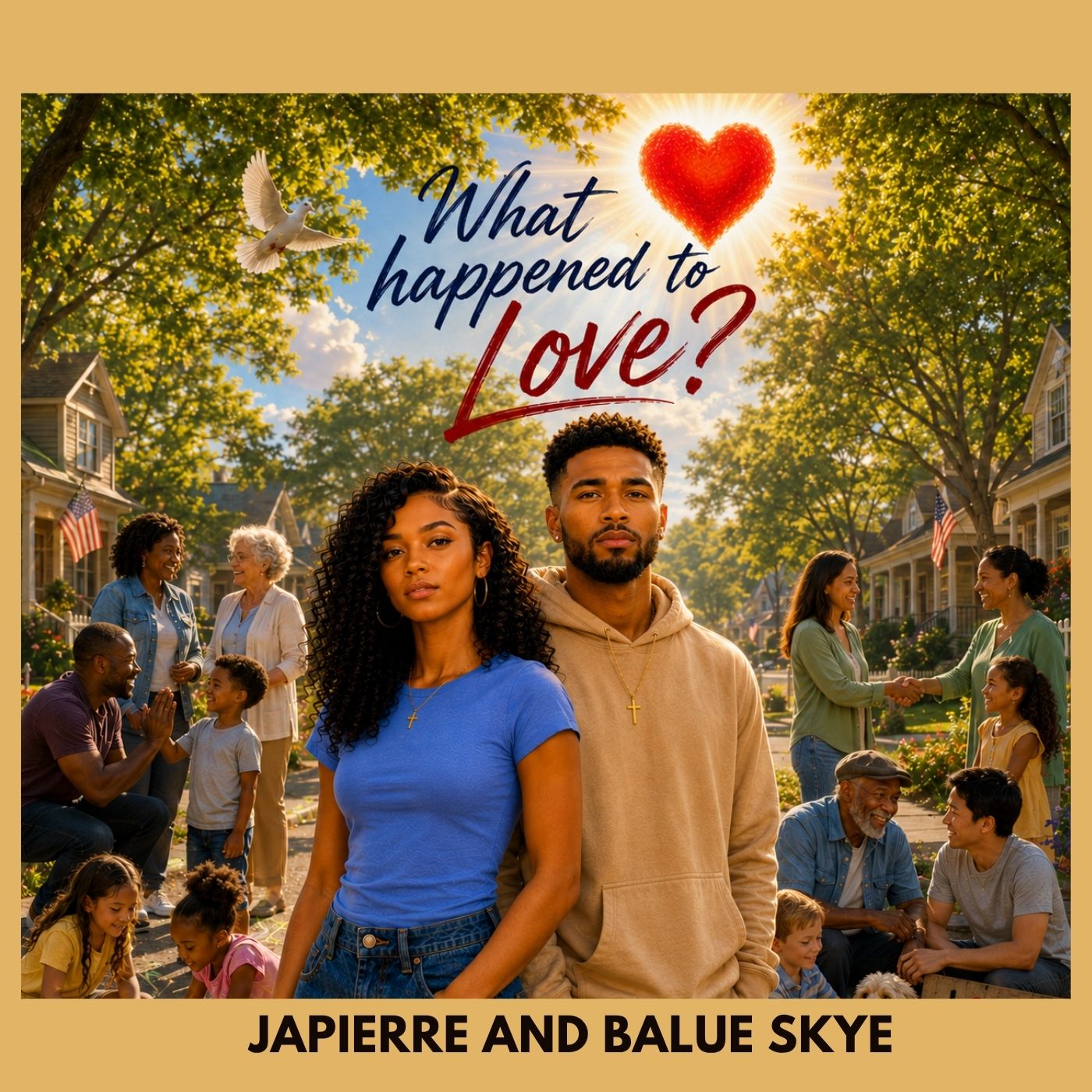 What Happened to Love? album cover by Japierre and Balue Skye
